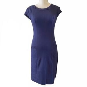 Boden blue shirt sleeve dress size 2